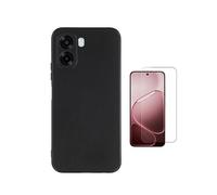 Kit Film Clearglass + Coque Silicone PHONECARE Pour Oppo A6x - Noir
