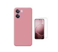 Kit Film Clearglass + Coque Silicone PHONECARE Pour Oppo A6x - Rose