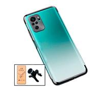 Kit Film de Verre Trempé CeramicGlass Full Cover + Coque SlimArmor + Support Magnétique de Voiture Renforcé pour Xiaomi Redmi Note 10s - Noir