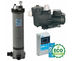 Kit filtration avec pompe vitesse variable + Filtre + Coffret TIMEO : 80 m3