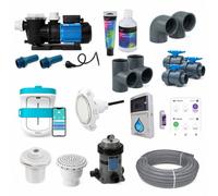 Kit filtration pour spa + doseur produit + Pièces à sceller + plomberie