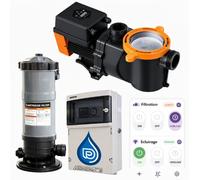 Kit filtration PREMIUM ECOLOGIQUE ! 10 m3/h pour piscine de 40 m3