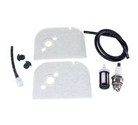 Kit filtre à air et filtre à carburant pour modèles de tronçonneuse 009 010 011 012 ST600 AH, pièces de rechange 1120-358-0700, comprend 2 filtres à air, 1 filtre à carburant, 1 ligne de carburant, 2