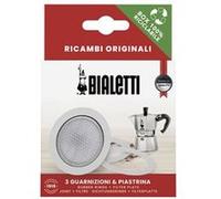 Bialetti Ricambi, Includes 3 Gaskets and 1 Plate, Compatible with Moka Express, DAMA, Elettrica and Mini Express (2 Cups)