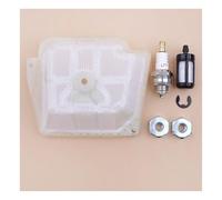 Kit Filtre à Carburant, écrou de Barre et Bougie d'allumage compatibles avec Les tronçonneuses Essence Motosierra MS341, MS361 MS 341 361. Pièces détachées