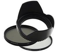 Kit Filtre DynaSun Polarisant Circulaire CPL 82mm C-PL + UV Ultra Violet Objectif 82 mm + Pare-Solei