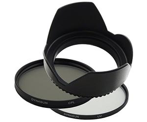 Kit Filtre DynaSun Polarisant Circulaire CPL 82mm C-PL + UV Ultra Violet Objectif 82 mm + Pare-Solei
