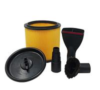 Kit filtre pour Parkside PNTS 1500 A1 B2 B3 C4 comprenant 5 pièces: un filtre plissé, un couvercle, un réducteur, une buse tapis, un pinceau ventouse, une buse aspirateur