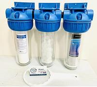 KIT FILTRE TRAITEMENT EAU ø 1" POLICE ANTI-RESIDULES ANTICALCAIRE ET CARBONS ACTIFS SÉDUCTIONS