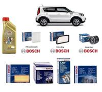 Kit Filtres De Maintenance Bosch + Huile Pour Kia Soul 1.6 LPG 92 Kw 125 Hp