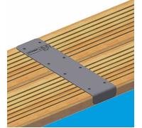 Kit Finition Margelles Alu 4 pièces Droit pour Piscine Rectangulaire