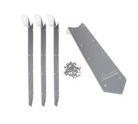 Kit finition margelles en angle pour piscine bois rectangulaire - Ubbink