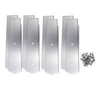 Kit de finition pour margelles 8 pièces - Pour piscine bois hexgonale