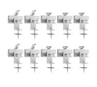 Kit Fixation 10pcs Pour Toitures Plates et Pentues Kit Fixation | Lot de 10 supports, optimisation espace toiture, augmentation production énergie solaire
