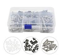 Kit Fixation Carénage Complet 155 pour Piste Kit Fixation Carénage | 155 incluses, acier inoxydable 304, boulons socket, boutons, brides, rondelles nylon, fixation Ã©cran