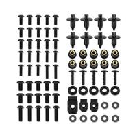 Kit Fixation Complet Carénage Moto Vis Écrous Clips pour Ninja 300 pour EX300 250 2013-2017 Clips Noix(Noir)