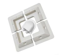 Kit Fixation Panneau 5PCS Perçage UV Kit Fixation Panneau 5PCS(White) | perçage, protection UV, plastique ABS haute résistance, installation rapide, idéal toit camping-car