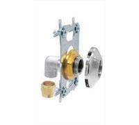 Kit fixation robinetterie douche/bain à compression laiton D.16 tube multicouche G