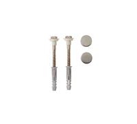 Kit fixation WC/bidet, tête hexagonale fendue - 6 x 60 mm