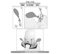Givi 1125a Honda Sh Mode 125 Fitting Kit Clair,Noir