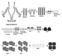 Kit Fixations Spécifique GIVI A7074A Pour SYM bwt 125 e5+