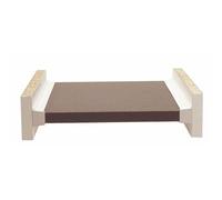 Prunier Cognac Kit fixation tablette Fixtab 960 largeur max 600 mm Blanc la paire