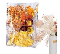 Kit Floral Séché - Fleurs Artisanales Colorées, Sprays D'affichage De Mariage, Bouquet Photo Rustique, Mélange De Pièce Maîtresse Vintage | Tiges De Journal Botanique, Ensemble De Fleurs Séchées Pour