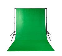 Kit Fond Vert Studio avec Support et Trépieds Noir