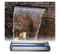 Kit fontaine cascade extérieur avec débordement pour décoration de jardin et cour