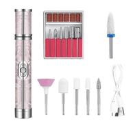 Kit forage ongles électrique performance avancée, appareil manucure portable USB adapté modelage gel limage retouche finition propre, outil ergonomique longue durée offrant maîtrise rotation continue