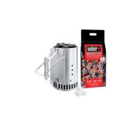 KIT FOYER CHEMINEE D'ALLUMAGE WEBER AVEC CHARBON DE BOIS OOU BRIQUETTE POUR BARBECUE