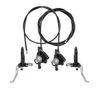 Kit Frein pour vtt Double Piston Dissipation Chaleur Kit Frein | CNC usiné, contrôle pour précis, expérience course haute performance, étrier pour robuste aluminium noir(black)