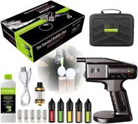 Kit fumoir à cocktail - Pistolet à bulles fumé portatif avec liquide à bulles et huile essentielle, infuseur de fumée pour cuisine moléculaire, expérience de cuisine unique