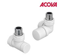 Kit G robinetterie manuelle thermostatisable équerre d'angle droit pour radiateur - ACOVA 991521