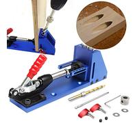 Kit Gabarit De Perçage Pour Bois, Guide De Trou Oblique Et Perçage Angle Droit, Localisateur De Trous, Pince De Serrage, Outil Portable Pour Assemblage De Meubles