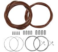 Kit Gaine Câble Frein Dérailleur Marron Avant Arrière Velo Route Vtt Universel Multicolore