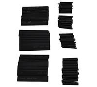 Kit Gaine Thermorétractable 127 Pièces 7 Tailles pour Électricité | Rétraction 2:1, Isolation Polyéthylène Durable, Scellement Adhésif Étanche