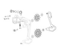 Sram Gx Eagle Axs Jockey Wheel Set Noir