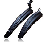 Kit garde-boue avant & arrière | Garde-boue plastique anti-éclaboussures pour VTT | Bavettes pour vélos | Couleur [noir] - Protection de roue universelle | Garde-boue vélo de course