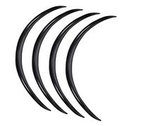 Kit garde-boue pour voiture 73cm 29" Fibre de carbone Roue Sourcil Passage garde-boue Élargisseurs Couverture Garniture Garde-boue pour Bandes de Lèvre de Protection(4PCS black)
