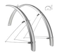 KIT GARDE-BOUE VÉLO WAG 28 POUCES POLYCARBONATE ARGENT URBAN CITY