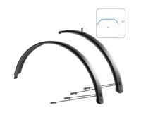 Wag Aluminium Fenders Set Trekking 65 27.5-29´´ X 65 Mm Argenté 27.5-29´´