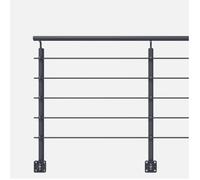 Kit garde-corps gris anthracite 2m pose latérale, Opalu KORDO