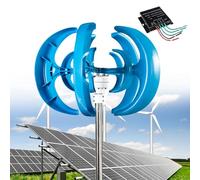 Kit générateur d'éolienne 12 000 W - Système d'énergie éolienne verticale 12 V/24 V/48 V avec contrôleur, idéal pour bateaux, cabines, mobil-homes et terrasses - Solution efficace d'énergie