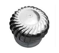 Kit générateur d'éolienne Horizontale à Courant Alternatif avec régulateur de Charge, Chapeau de Ventilation de Toit en Acier Inoxydable de 350 mm - Extracteur d'air Efficace pour combles, m