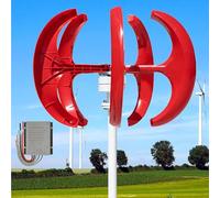 Kit générateur d'éolienne Horizontale avec contrôleur de Charge, kit générateur d'éolienne Verticale, Conception à 5 pales Haute efficacité pour Usage Hybride Domestique et éclairage Public,