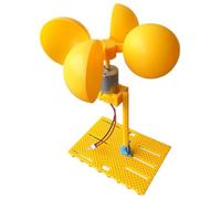 Kit Générateur D'éolienne - Mini Arbre Vertical Portable DC avec Lumière LED | Projet De Bricolage De Jouet Scientifique STEM Hémisphérique | pour Les Garçons Et Les Filles Étudiants Jouent À L'é