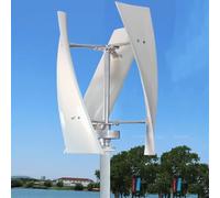 Kit générateur d'éolienne Verticale - Contrôleur triphasé, Conception à pales hélicoïdales Efficace pour Les Solutions d'énergie renouvelable résidentielles et industrielles