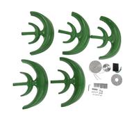 Kit générateur éolien 12V/24V en forme de gourde, 5 pales, arbre vertical avec contrôleur (300 W)