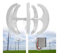 Kit générateur éolien 13 000 W - 12 V/24 V/48 V/72 V/110 V/220 V, système éolien haute efficacité à 5 pales avec contrôleur pour applications marines, camping-cars et terrasses - Solution d'énergie re